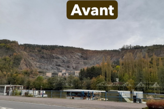 La carrière avant extension - Paysage actuel
