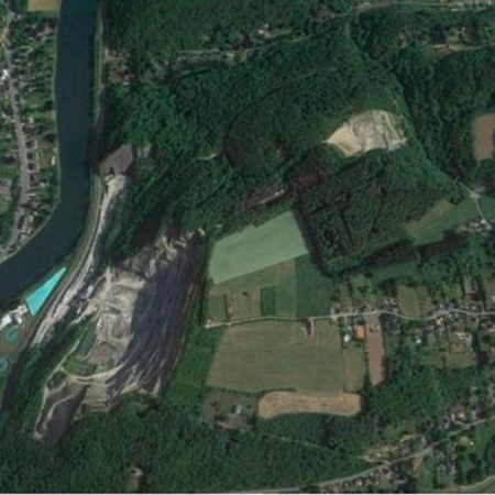 Vue aérienne avant travaux